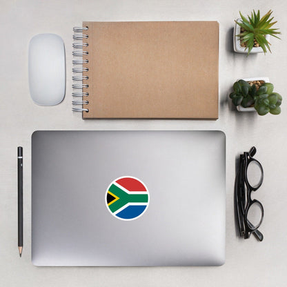 South Africa Flag Sticker | Bubble-free Kiss Cut Versatile Durable Water Safe Decorative Add-on for your Cars, Laptops, Notebooks and Phones