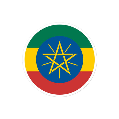 Ethiopia Flag Sticker | Bubble-free Kiss Cut Versatile Durable Water Safe Decorative Add-on for your Cars, Laptops, Notebooks and Phones