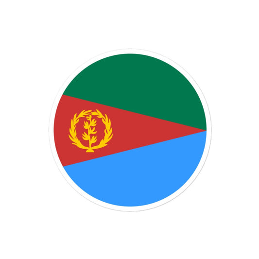 Eritrea Flag Sticker | Bubble-free Kiss Cut Versatile Durable Water Safe Decorative Add-on for your Cars, Laptops, Notebooks and Phones