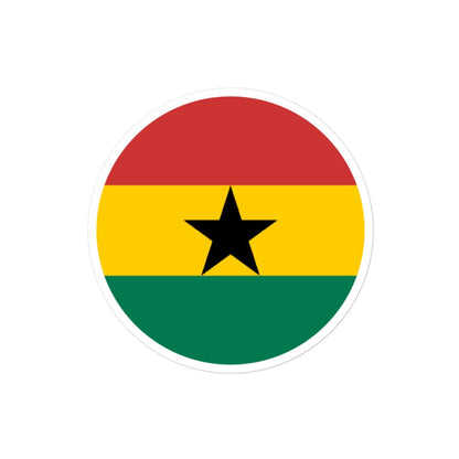 Ghana Flag Sticker | Bubble-free Kiss Cut Versatile Durable Water Safe Decorative Add-on for your Cars, Laptops, Notebooks and Phones