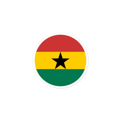 Ghana Flag Sticker | Bubble-free Kiss Cut Versatile Durable Water Safe Decorative Add-on for your Cars, Laptops, Notebooks and Phones