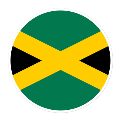 Jamaica Flag Sticker | Bubble-free Kiss Cut Versatile Durable Water Safe Decorative Add-on for your Cars, Laptops, Notebooks and Phones