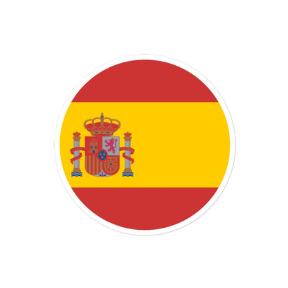 Spain Flag Sticker | Bubble-free Kiss Cut Versatile Durable Water Safe Decorative Add-on for your Cars, Laptops, Notebooks and Phones