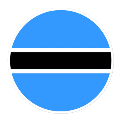 Botswana Flag Sticker | Bubble-free Kiss Cut Versatile Durable Water Safe Decorative Add-on for your Cars, Laptops, Notebooks and Phones