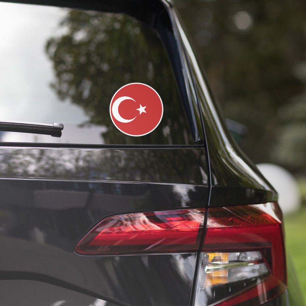 Turkey Flag Sticker | Bubble-free Kiss Cut Versatile Durable Water Safe Decorative Add-on for your Cars, Laptops, Notebooks and Phones