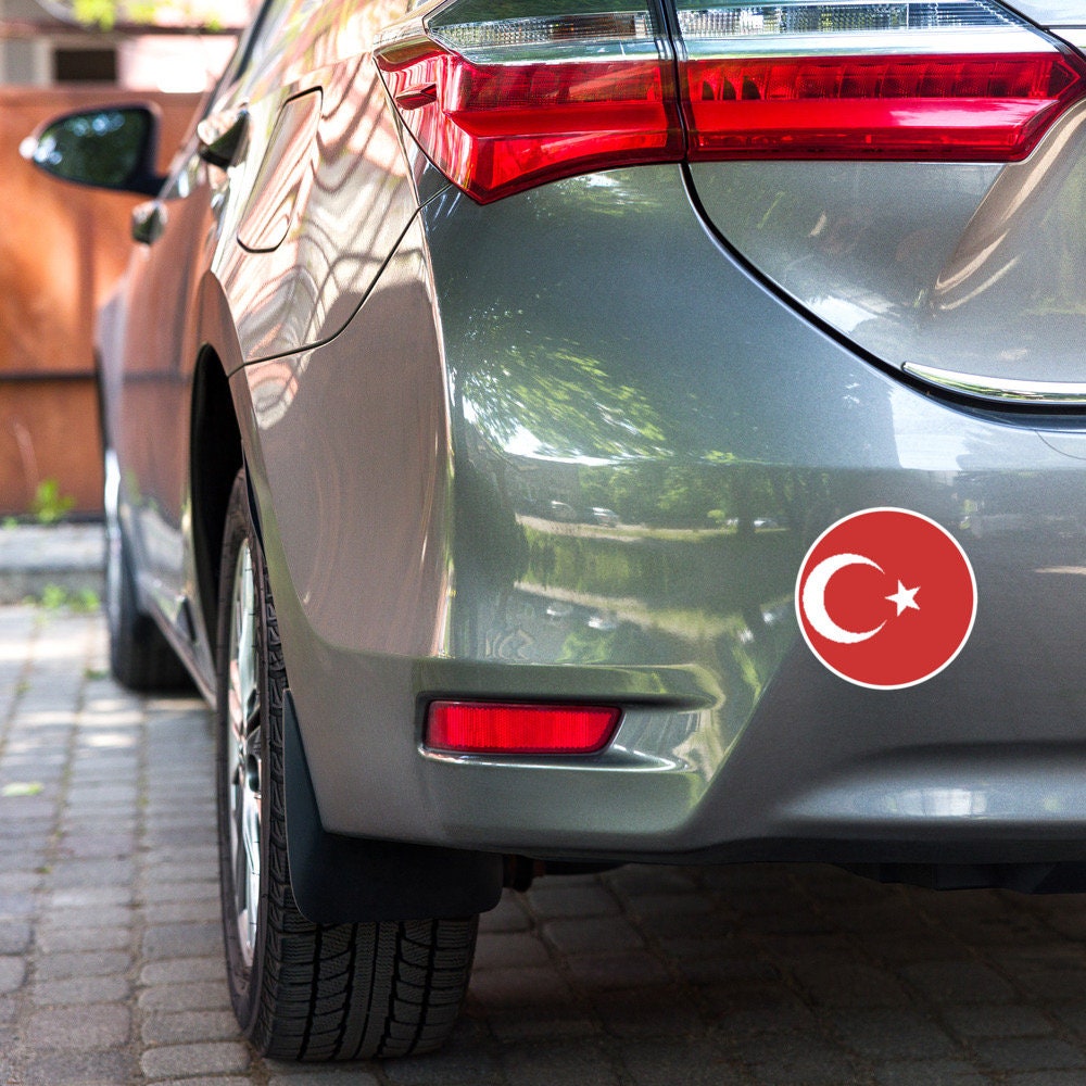 Turkey Flag Sticker | Bubble-free Kiss Cut Versatile Durable Water Safe Decorative Add-on for your Cars, Laptops, Notebooks and Phones