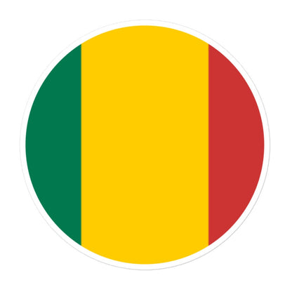 Mali Flag Sticker | Bubble-free Kiss Cut Versatile Durable Water Safe Decorative Add-on for your Cars, Laptops, Notebooks and Phones