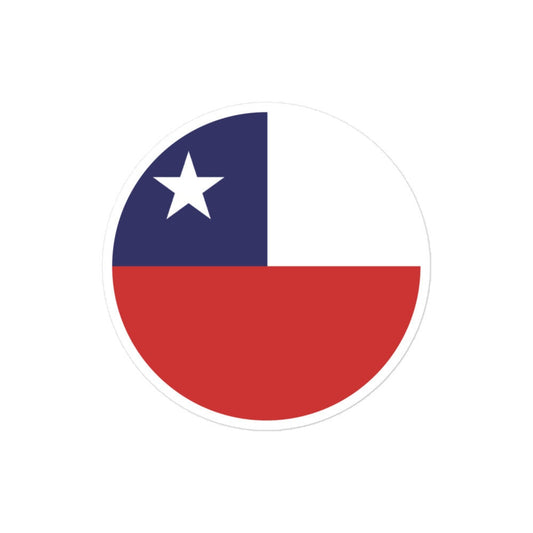 Chile Flag Sticker | Bubble-free Kiss Cut Versatile Durable Water Safe Decorative Add-on for your Cars, Laptops, Notebooks and Phones