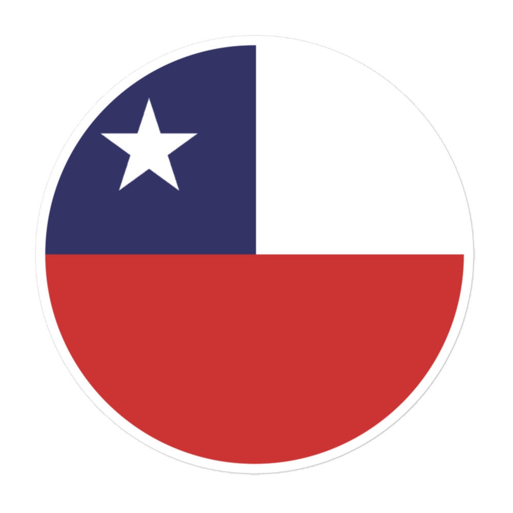 Chile Flag Sticker | Bubble-free Kiss Cut Versatile Durable Water Safe Decorative Add-on for your Cars, Laptops, Notebooks and Phones