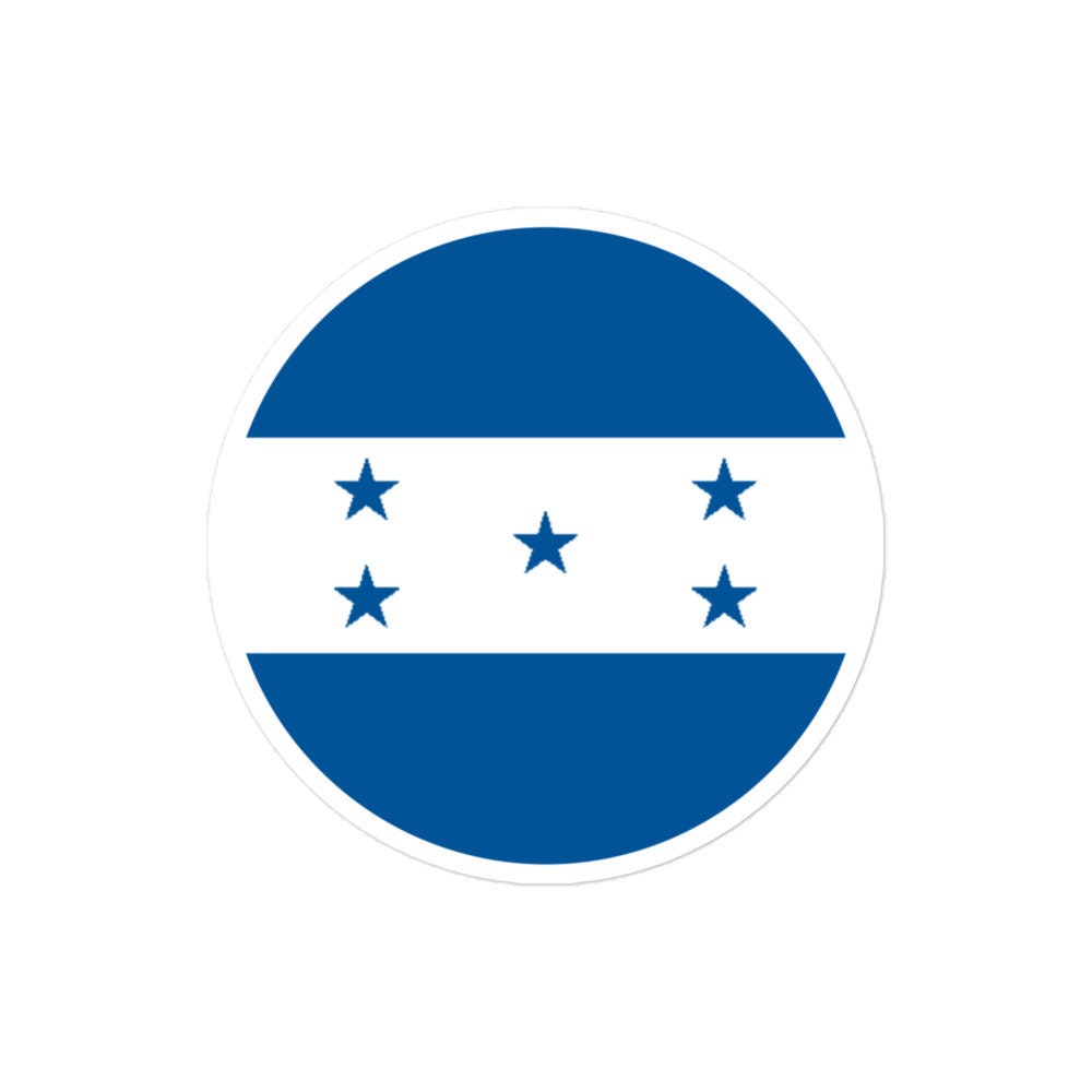 Honduras Flag Sticker | Bubble-free Kiss Cut Versatile Durable Water Safe Decorative Add-on for your Cars, Laptops, Notebooks and Phones