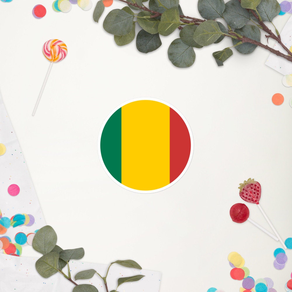 Mali Flag Sticker | Bubble-free Kiss Cut Versatile Durable Water Safe Decorative Add-on for your Cars, Laptops, Notebooks and Phones