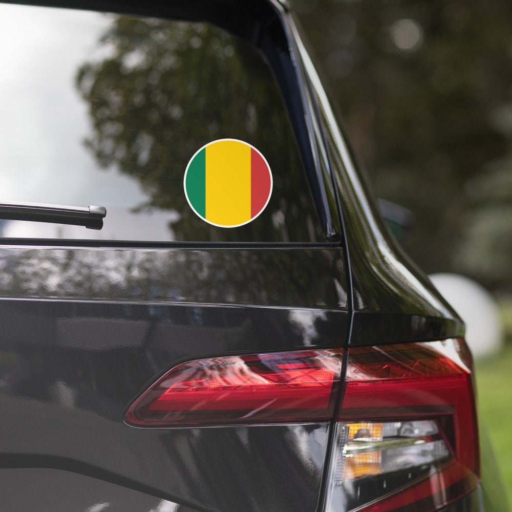 Mali Flag Sticker | Bubble-free Kiss Cut Versatile Durable Water Safe Decorative Add-on for your Cars, Laptops, Notebooks and Phones