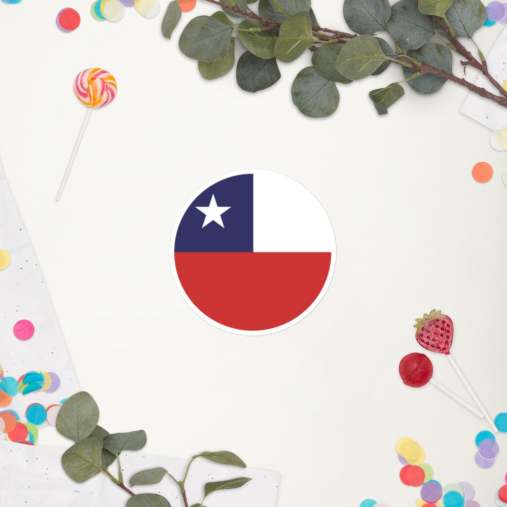 Chile Flag Sticker | Bubble-free Kiss Cut Versatile Durable Water Safe Decorative Add-on for your Cars, Laptops, Notebooks and Phones