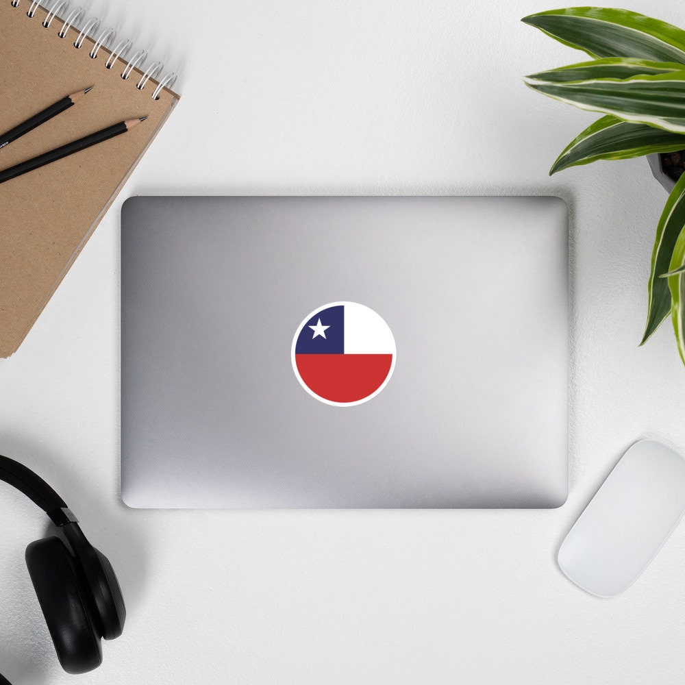 Chile Flag Sticker | Bubble-free Kiss Cut Versatile Durable Water Safe Decorative Add-on for your Cars, Laptops, Notebooks and Phones