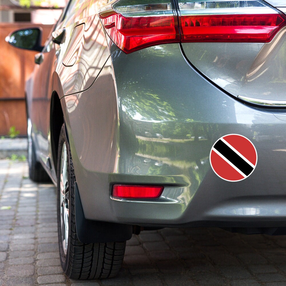 Trinidad Flag Sticker | Bubble-free Kiss Cut Versatile Durable Water Safe Decorative Add-on for your Cars, Laptops, Notebooks and Phones