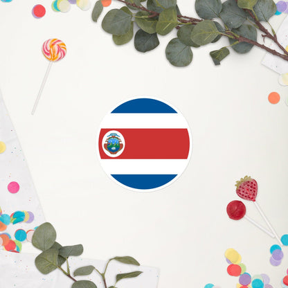 Costa Rica Flag Sticker | Bubble-free Kiss Cut Versatile Durable Water Safe Decorative Add-on for your Cars, Laptops, Notebooks and Phones