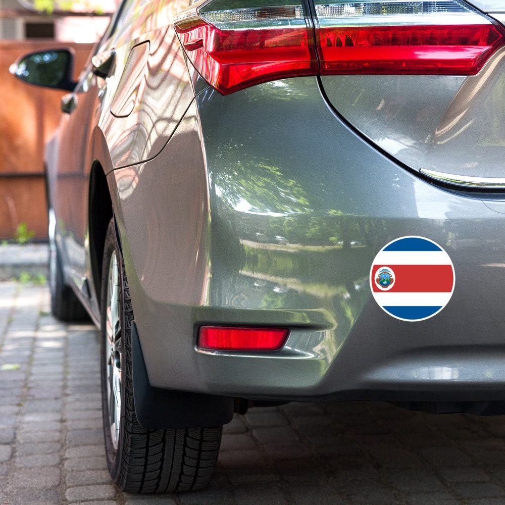 Costa Rica Flag Sticker | Bubble-free Kiss Cut Versatile Durable Water Safe Decorative Add-on for your Cars, Laptops, Notebooks and Phones