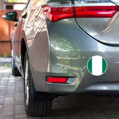 Nigeria Flag Sticker | Bubble-free Kiss Cut Versatile Durable Water Safe Decorative Add-on for your Cars, Laptops, Notebooks and Phones