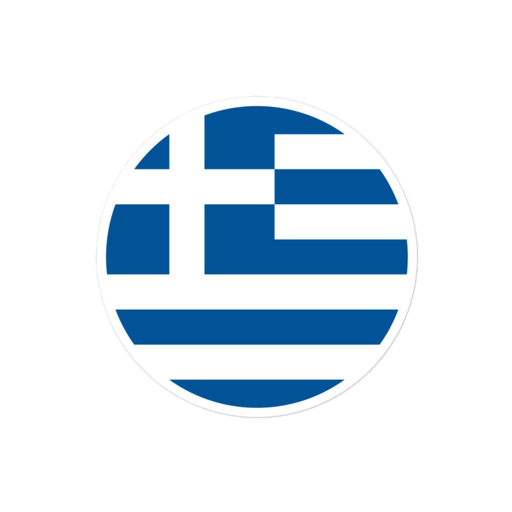 Greece Flag Sticker | Bubble-free Kiss Cut Versatile Durable Water Safe Decorative Add-on for your Cars, Laptops, Notebooks and Phones