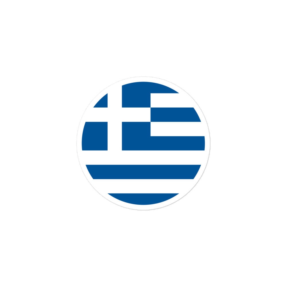 Greece Flag Sticker | Bubble-free Kiss Cut Versatile Durable Water Safe Decorative Add-on for your Cars, Laptops, Notebooks and Phones