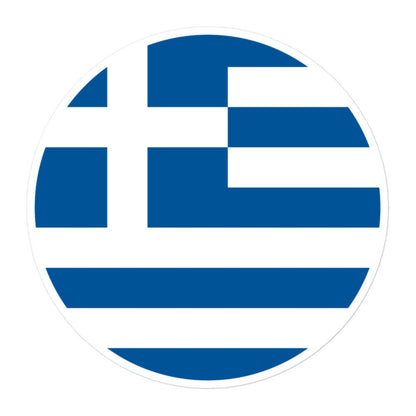 Greece Flag Sticker | Bubble-free Kiss Cut Versatile Durable Water Safe Decorative Add-on for your Cars, Laptops, Notebooks and Phones