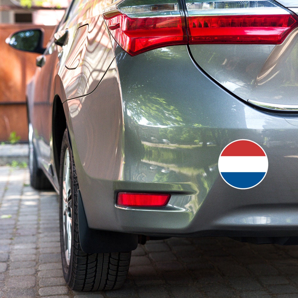 Netherlands Flag Sticker | Bubble-free Kiss Cut Versatile Durable Water Safe Decorative Add-on for your Cars, Laptops, Notebooks and Phones