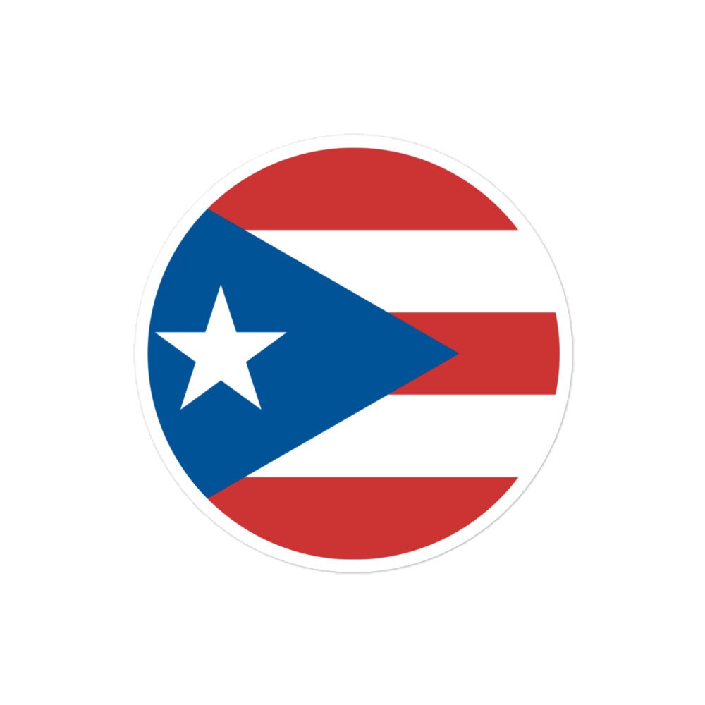 Puerto Rico Flag Sticker | Bubble-free Kiss Cut Versatile Durable Water Safe Decorative Add-on for your Cars, Laptops, Notebooks and Phones