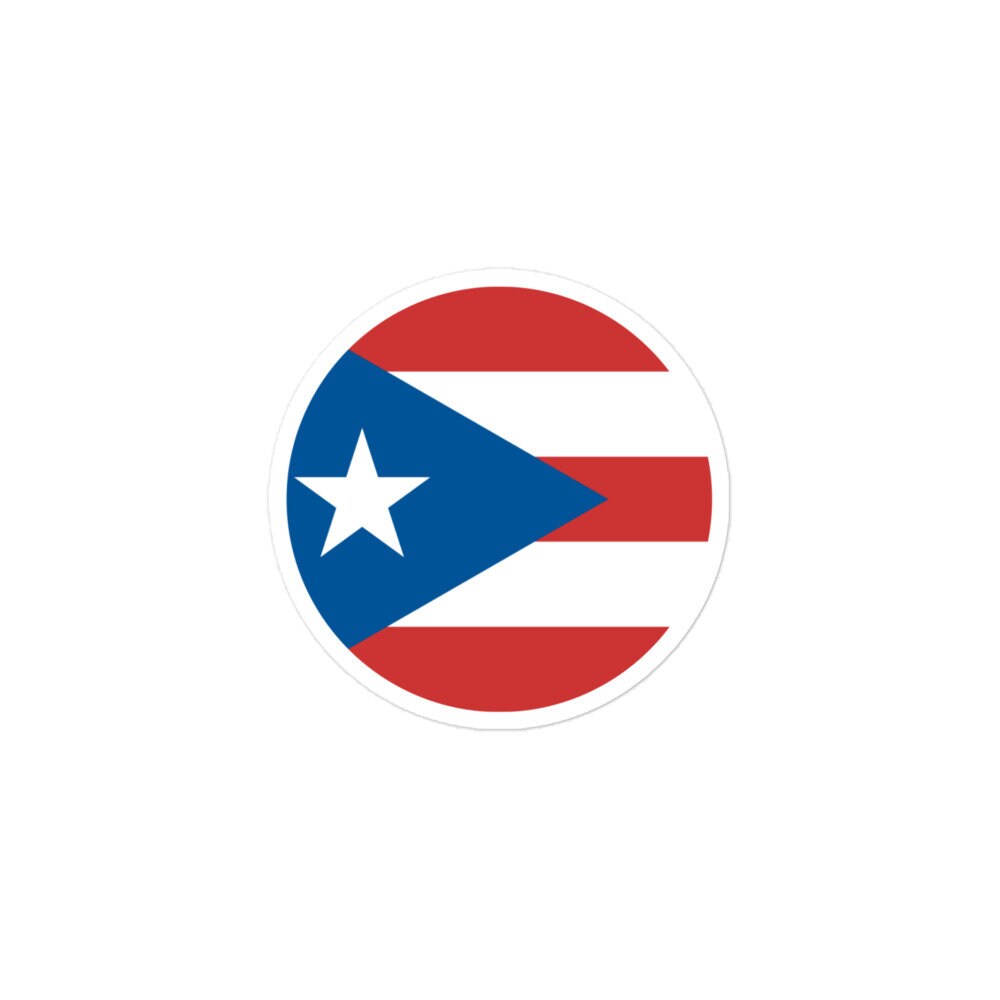 Puerto Rico Flag Sticker | Bubble-free Kiss Cut Versatile Durable Water Safe Decorative Add-on for your Cars, Laptops, Notebooks and Phones