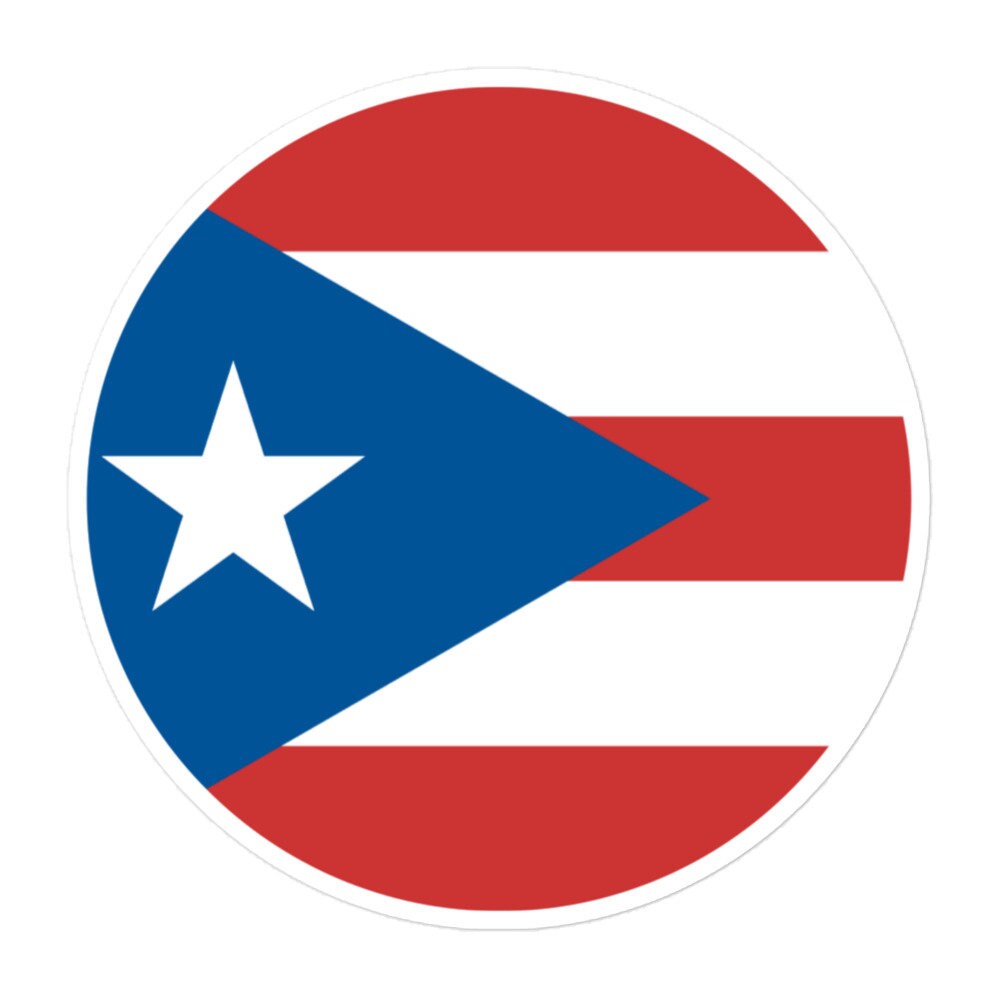 Puerto Rico Flag Sticker | Bubble-free Kiss Cut Versatile Durable Water Safe Decorative Add-on for your Cars, Laptops, Notebooks and Phones