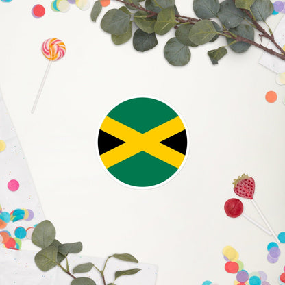 Jamaica Flag Sticker | Bubble-free Kiss Cut Versatile Durable Water Safe Decorative Add-on for your Cars, Laptops, Notebooks and Phones