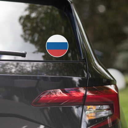 Russia Flag Sticker | Bubble-free Kiss Cut Versatile Durable Water Safe Decorative Add-on for your Cars, Laptops, Notebooks and Phones