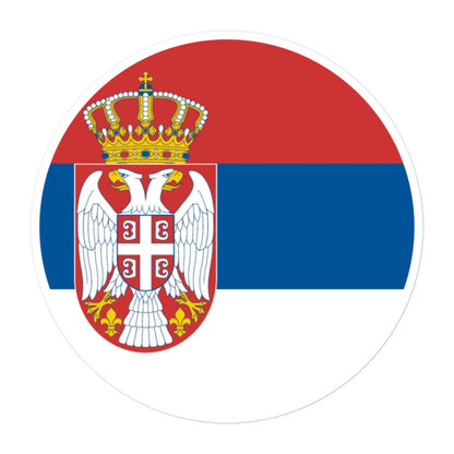 Serbia Flag Sticker | Bubble-free Kiss Cut Versatile Durable Water Safe Decorative Add-on for your Cars, Laptops, Notebooks and Phones