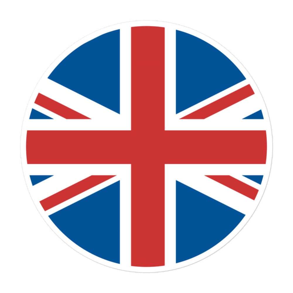 United Kingdom Flag Sticker | Bubble-free Kiss Cut Versatile Durable Water Safe Decorative Add-on for your Car, Laptop, Notebooks and Phones