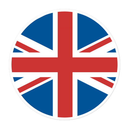 United Kingdom Flag Sticker | Bubble-free Kiss Cut Versatile Durable Water Safe Decorative Add-on for your Car, Laptop, Notebooks and Phones