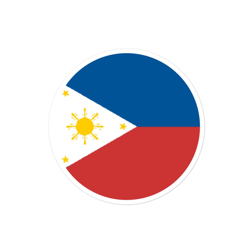 Philippines Flag Sticker | Bubble-free Kiss Cut Versatile Durable Water Safe Decorative Add-on for your Cars, Laptops, Notebooks and Phones