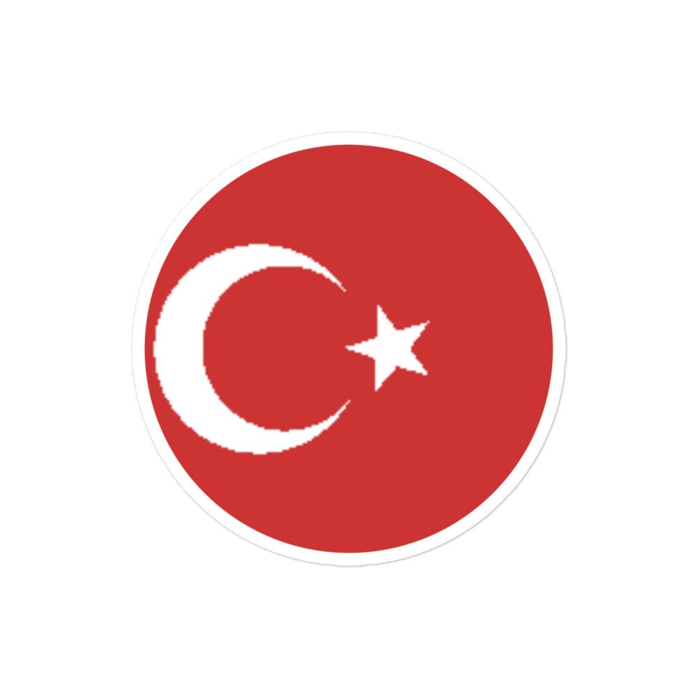 Turkey Flag Sticker | Bubble-free Kiss Cut Versatile Durable Water Safe Decorative Add-on for your Cars, Laptops, Notebooks and Phones