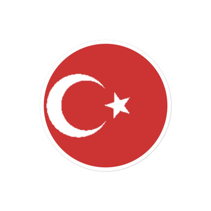 Turkey Flag Sticker | Bubble-free Kiss Cut Versatile Durable Water Safe Decorative Add-on for your Cars, Laptops, Notebooks and Phones