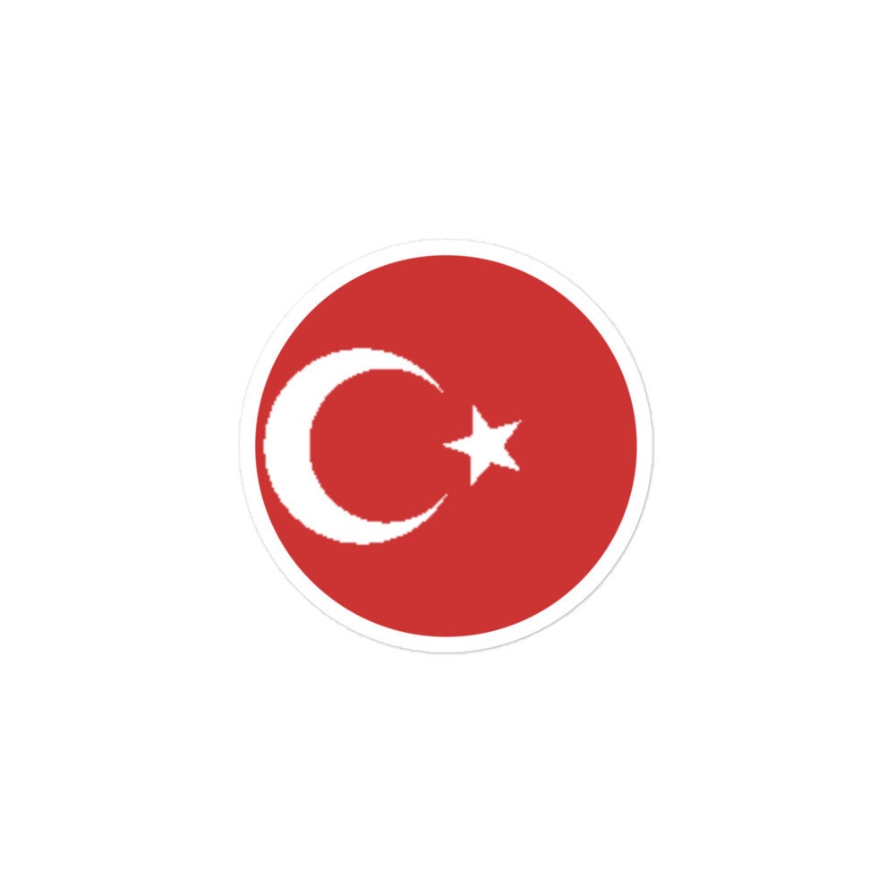 Turkey Flag Sticker | Bubble-free Kiss Cut Versatile Durable Water Safe Decorative Add-on for your Cars, Laptops, Notebooks and Phones