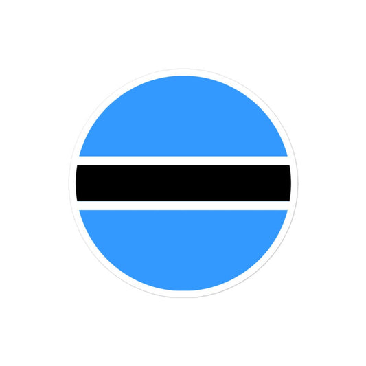 Botswana Flag Sticker | Bubble-free Kiss Cut Versatile Durable Water Safe Decorative Add-on for your Cars, Laptops, Notebooks and Phones