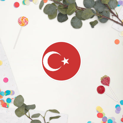 Turkey Flag Sticker | Bubble-free Kiss Cut Versatile Durable Water Safe Decorative Add-on for your Cars, Laptops, Notebooks and Phones