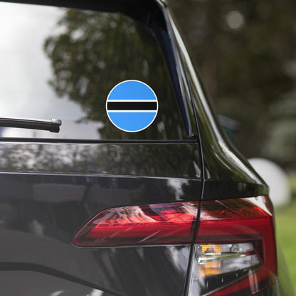 Botswana Flag Sticker | Bubble-free Kiss Cut Versatile Durable Water Safe Decorative Add-on for your Cars, Laptops, Notebooks and Phones