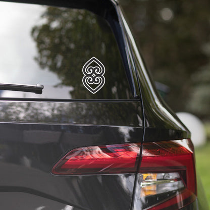 Asase Ye Duru Sticker | African Symbol Bubble-free Kiss Cut Versatile Durable Decorative Add-on for your Cars, Laptops, Notebooks and Phones