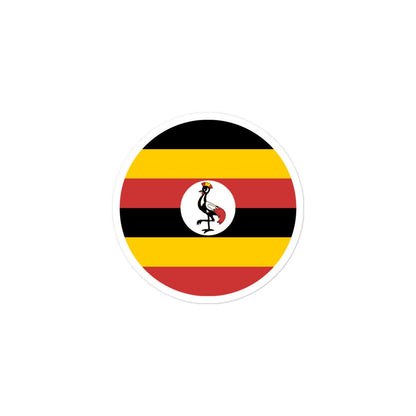 Uganda Flag Sticker | Bubble-free Kiss Cut Versatile Durable Water Safe Decorative Add-on for your Cars, Laptops, Notebooks and Phones