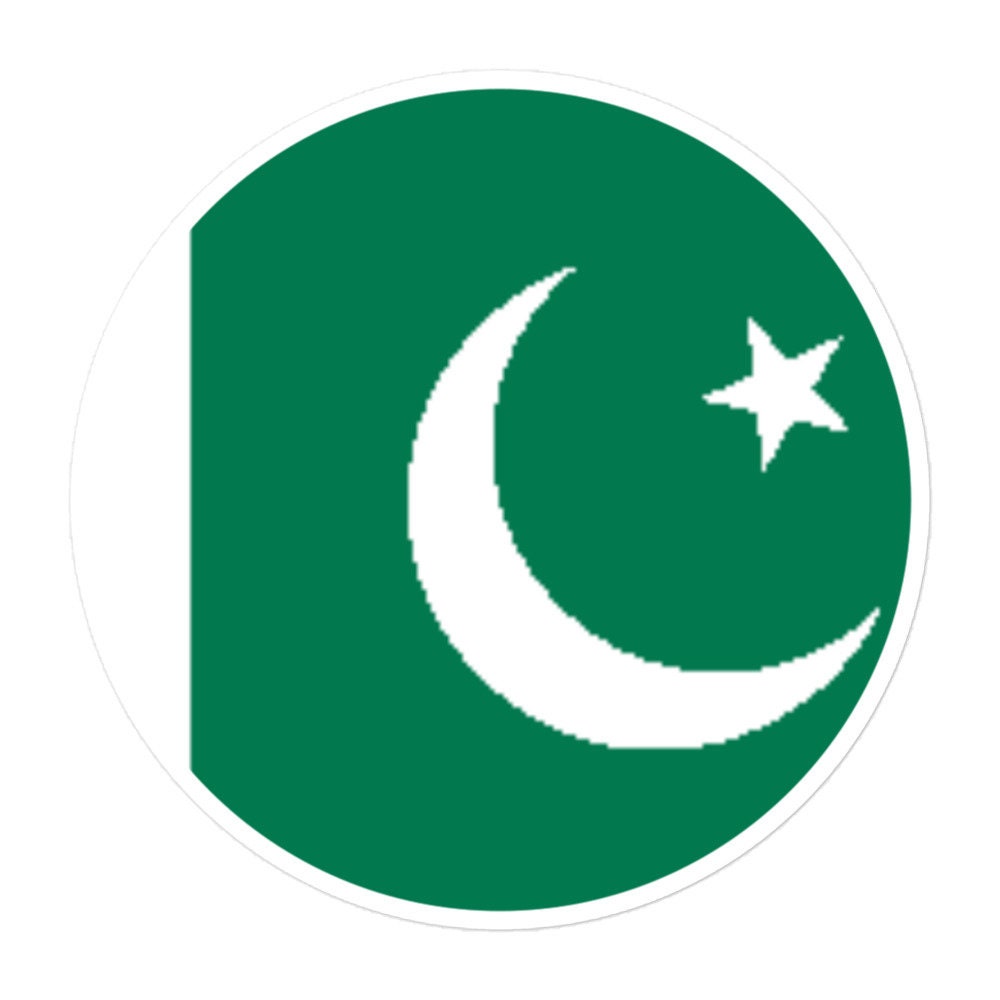 Pakistan Flag Sticker | Bubble-free Kiss Cut Versatile Durable Water Safe Decorative Add-on for your Cars, Laptops, Notebooks and Phones