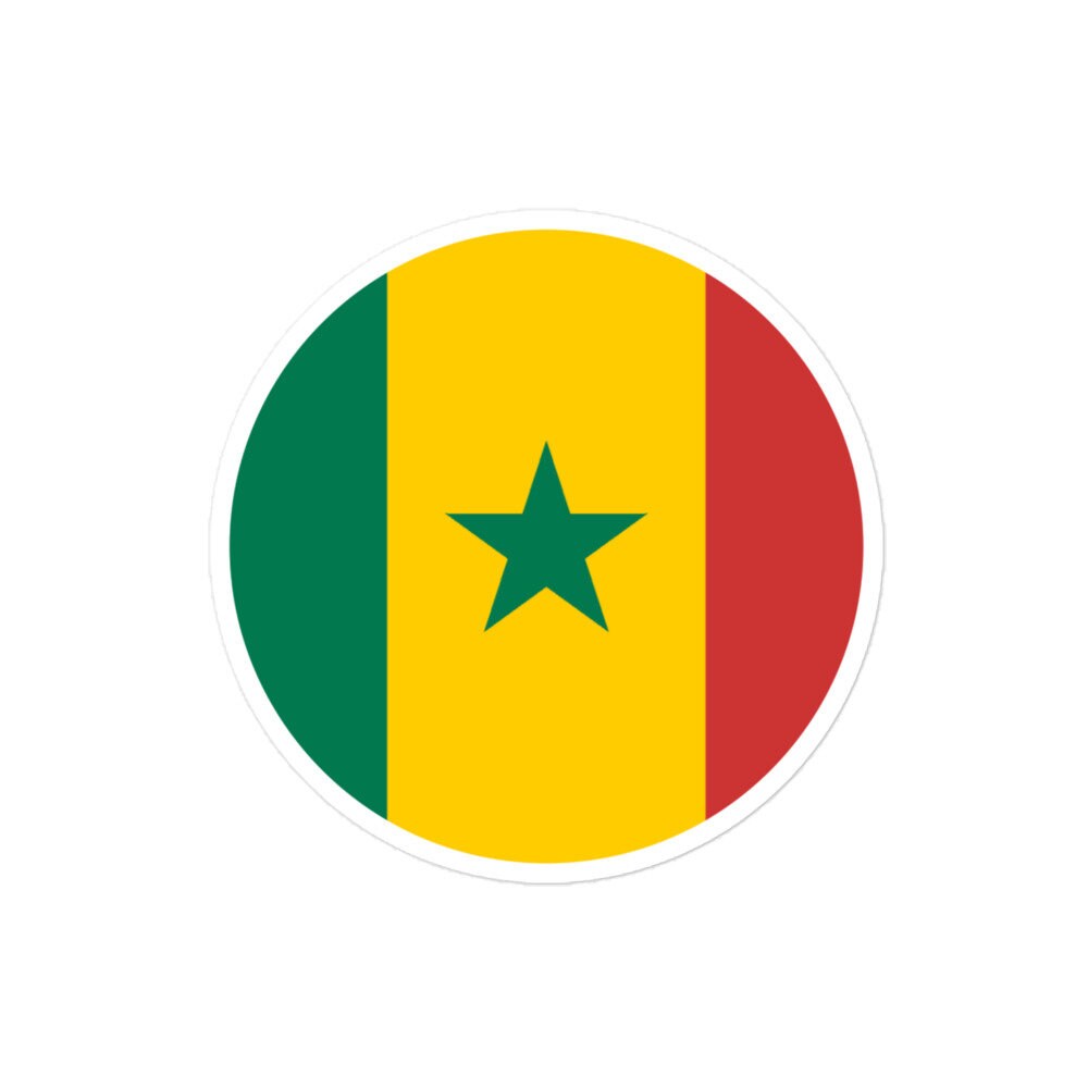 Senegal Flag Sticker | Bubble-free Kiss Cut Versatile Durable Water Safe Decorative Add-on for your Cars, Laptops, Notebooks and Phones