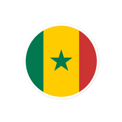 Senegal Flag Sticker | Bubble-free Kiss Cut Versatile Durable Water Safe Decorative Add-on for your Cars, Laptops, Notebooks and Phones