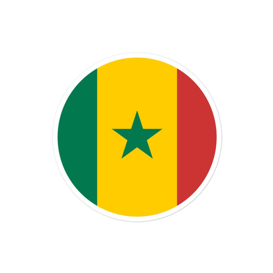 Senegal Flag Sticker | Bubble-free Kiss Cut Versatile Durable Water Safe Decorative Add-on for your Cars, Laptops, Notebooks and Phones