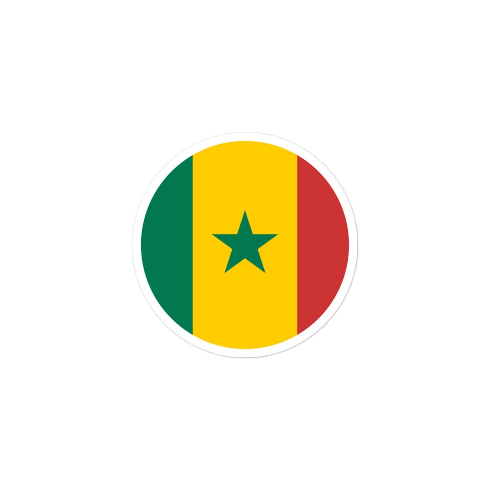 Senegal Flag Sticker | Bubble-free Kiss Cut Versatile Durable Water Safe Decorative Add-on for your Cars, Laptops, Notebooks and Phones