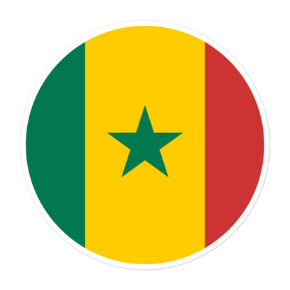 Senegal Flag Sticker | Bubble-free Kiss Cut Versatile Durable Water Safe Decorative Add-on for your Cars, Laptops, Notebooks and Phones