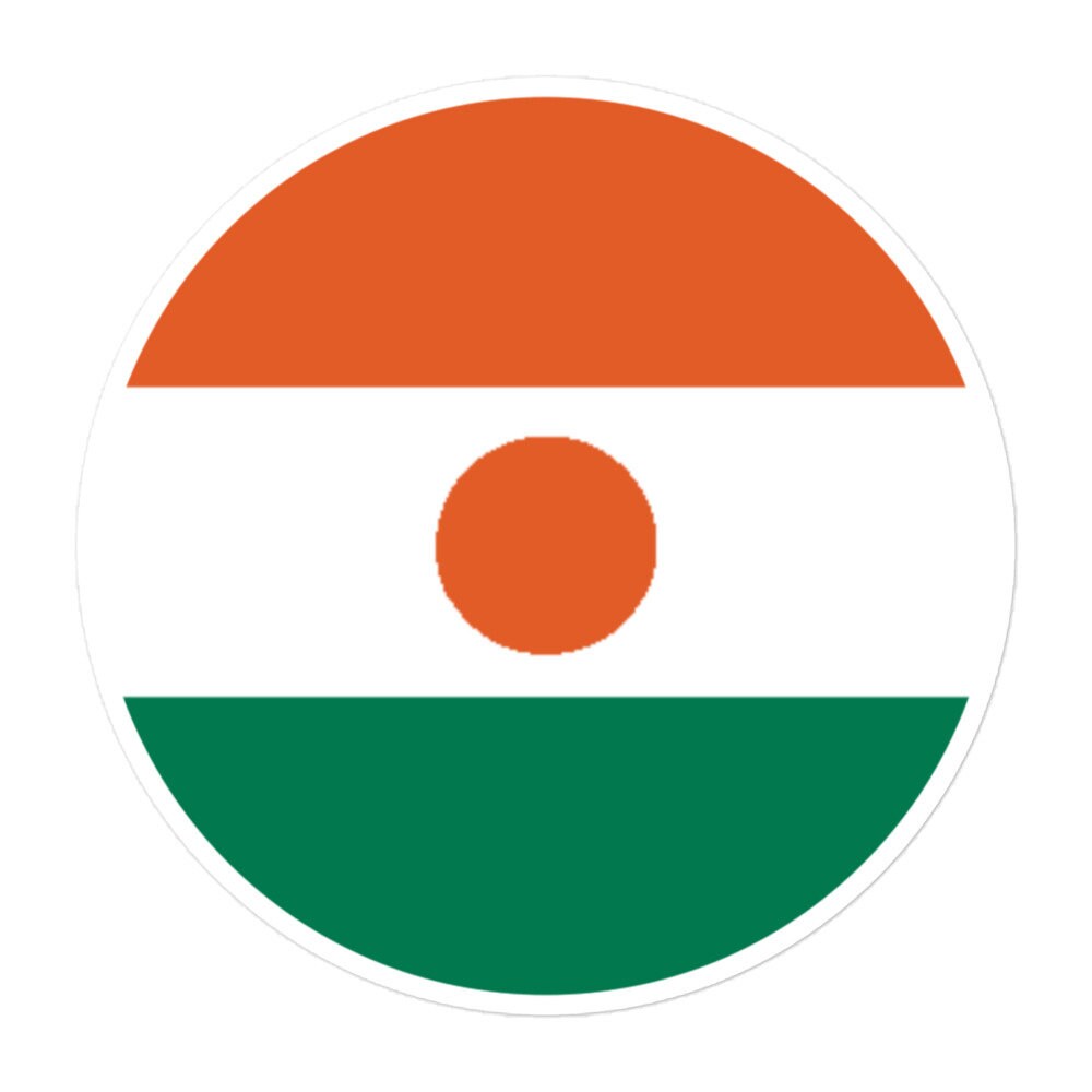 Niger Flag Sticker | Bubble-free Kiss Cut Versatile Durable Water Safe Decorative Add-on for your Cars, Laptops, Notebooks and Phones